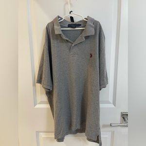 US Polo Assn grey shirt with collar